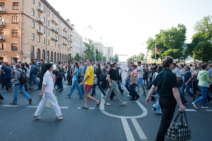 Розгін мирної акції в Мінську