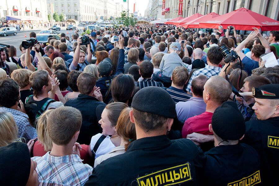 Розгін мирної акції в Мінську