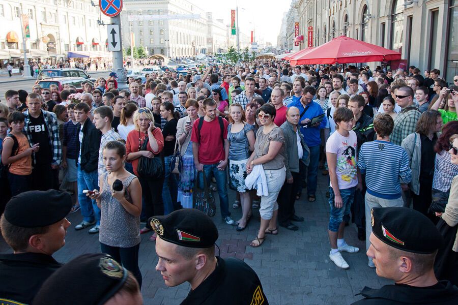 Розгін мирної акції в Мінську
