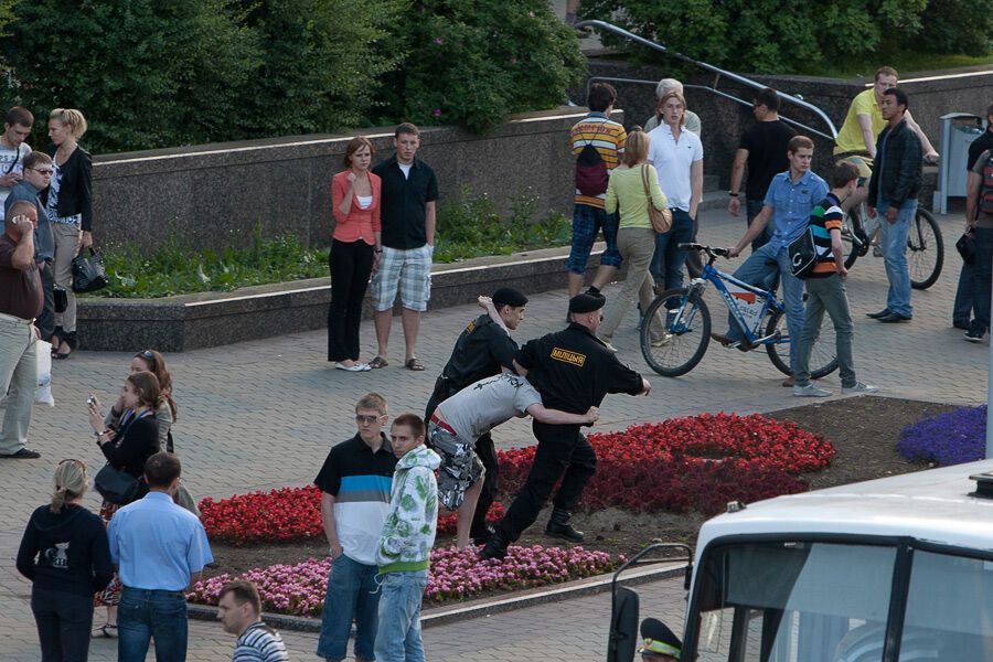 Розгін мирної акції в Мінську