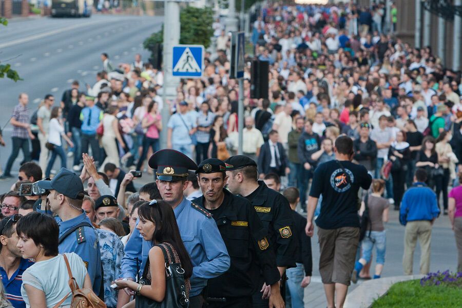 Розгін мирної акції в Мінську