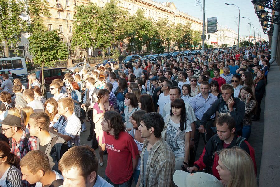 Розгін мирної акції в Мінську