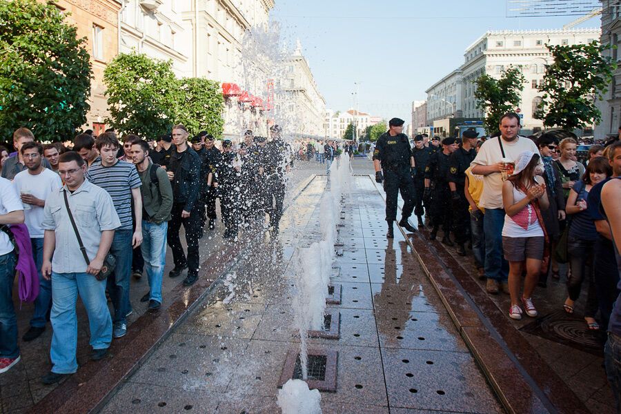 Розгін мирної акції в Мінську
