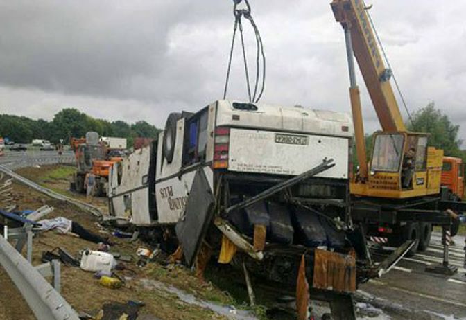 ДТП автобуса с иностранцами в Ривненской обл. Фото