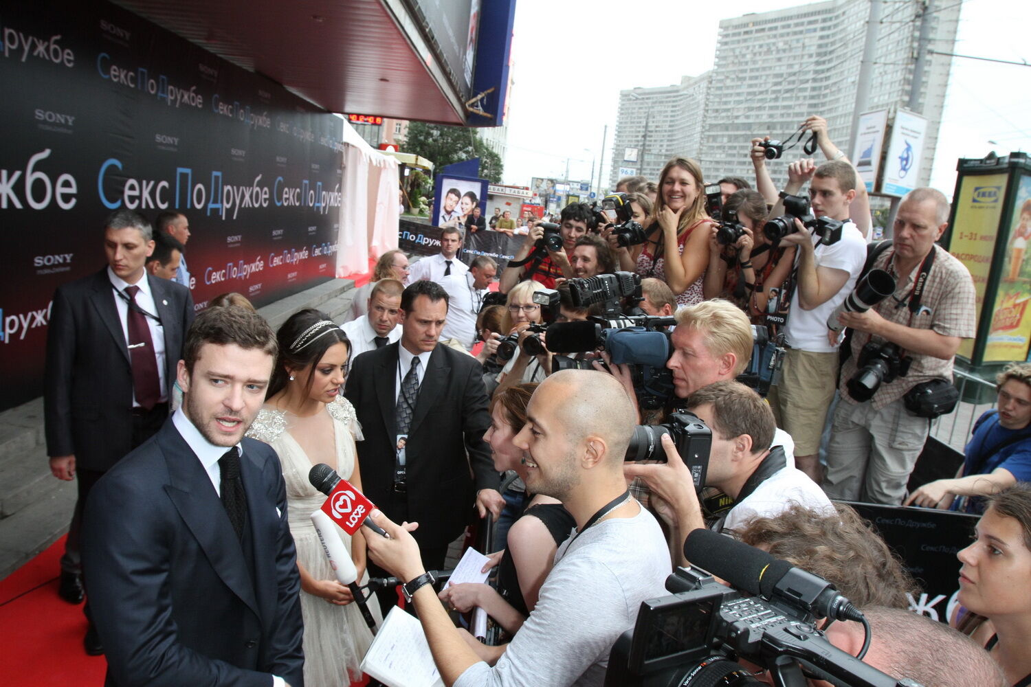 Джастин Тимберлэйк и Мила Кунис: дружеский секс в Москве