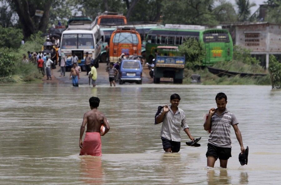 Сезон муссонных дождей в Индии