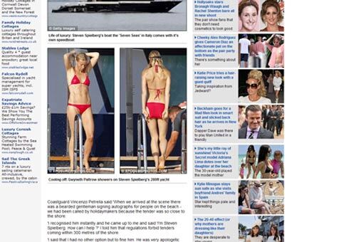 Стивена Спилберга оштрафовали на отдыхе в Италии