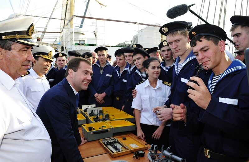 Президент Медведев во Владивостоке