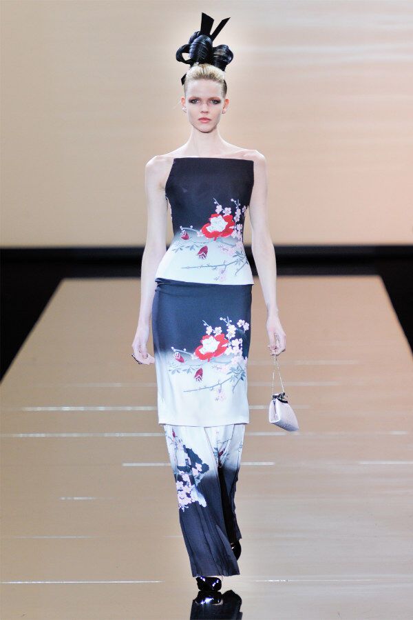 Armani представил красивейшую коллекцию в японском стиле. Фото