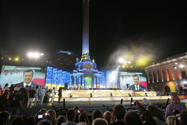 Столица Украины масштабно отпраздновала 20-летие Независимости