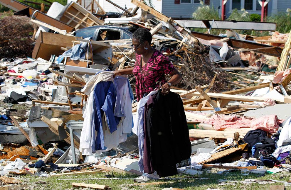 Ужасные последствия урагана "Айрин"