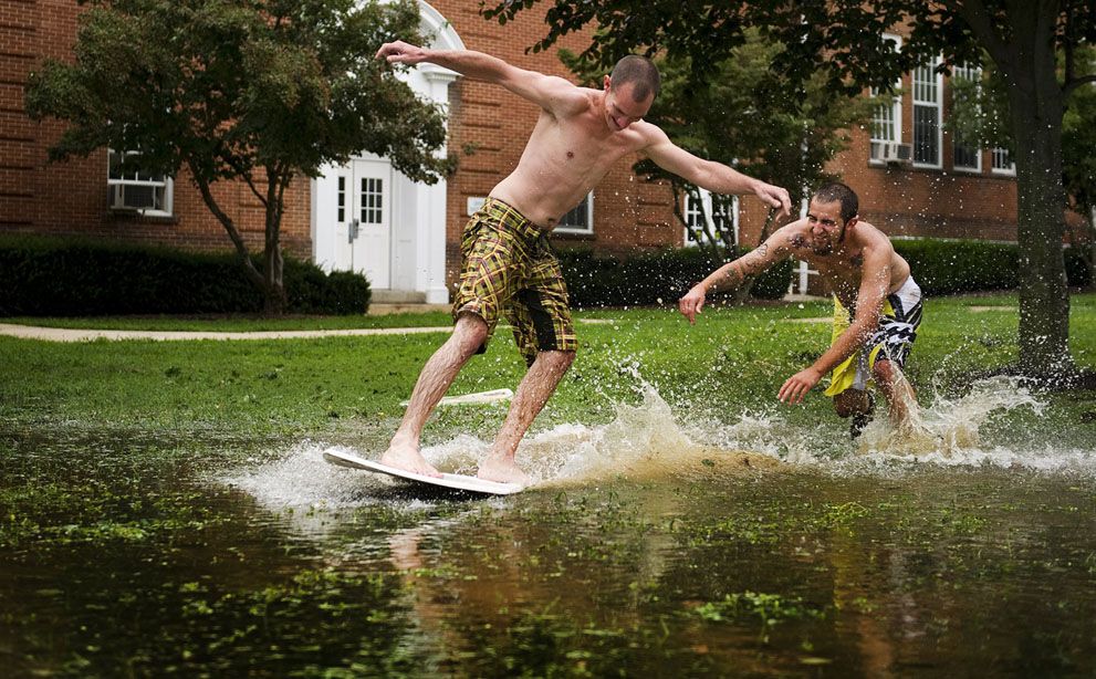 Ужасные последствия урагана "Айрин"