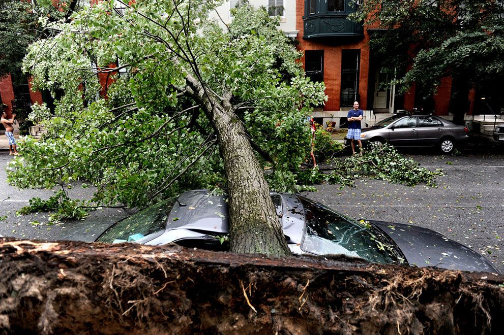 Ужасные последствия урагана "Айрин"