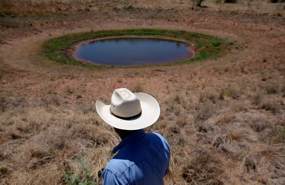 Засуха и лесные пожары в Техасе