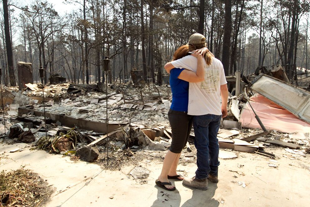 Засуха и лесные пожары в Техасе