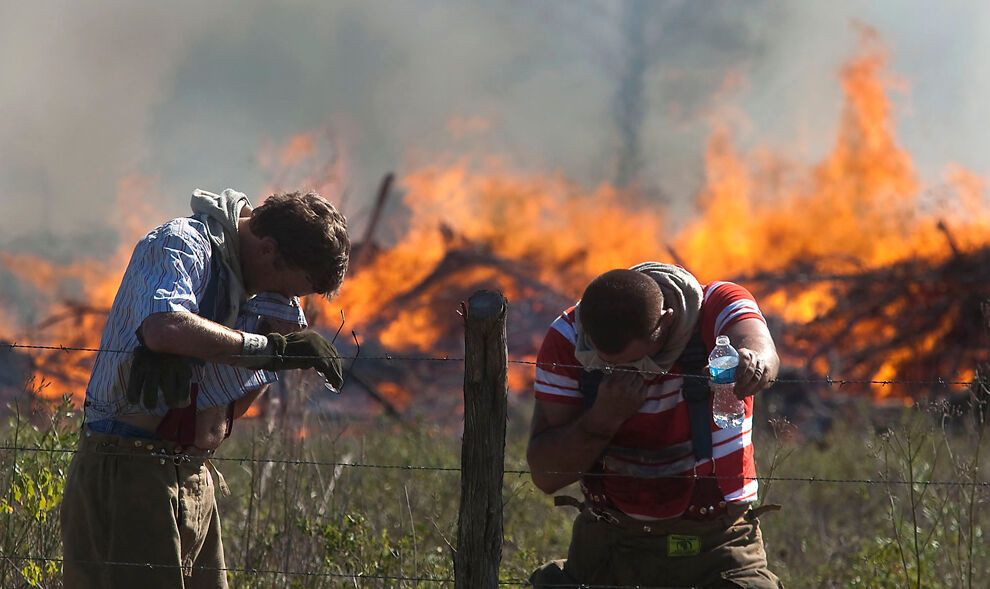 Засуха и лесные пожары в Техасе