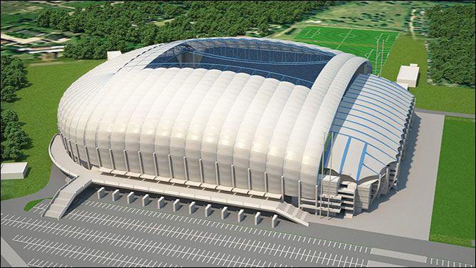 Новенький Municipal Stadium во Вроцлаве