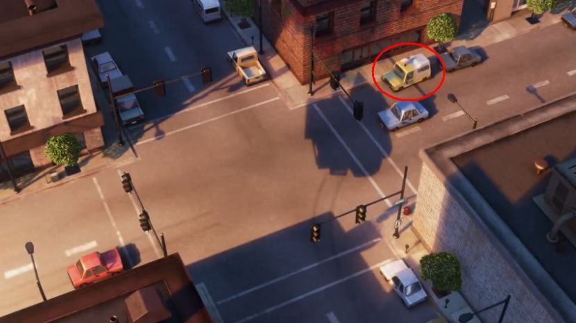 Самая известная машина в мультфильмах Pixar. Фото