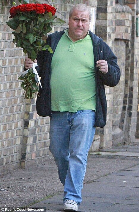 A touching gesture: Gorgeous red roses arrived for Kate as well earlier on