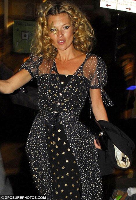 In the past: Kate Moss celebrated her 34th with an 18 hour celebration at her ?8million home in St John's Wood, North London