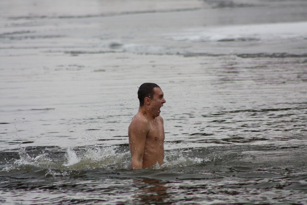 Водохресне купання на Гідропарку