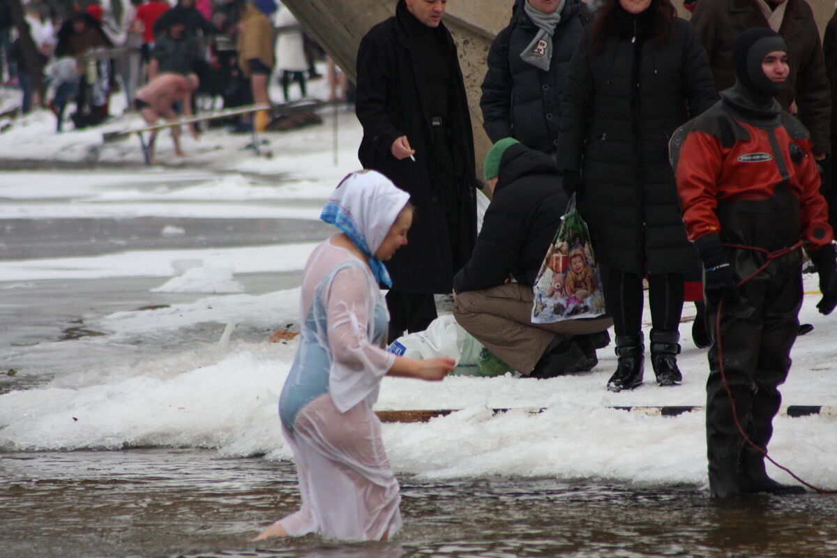 Водохресне купання на Гідропарку