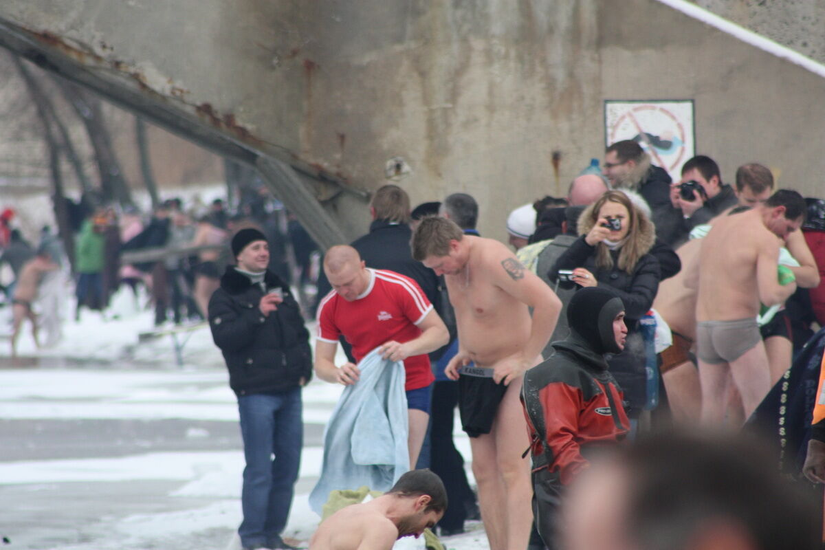 Водохресне купання на Гідропарку