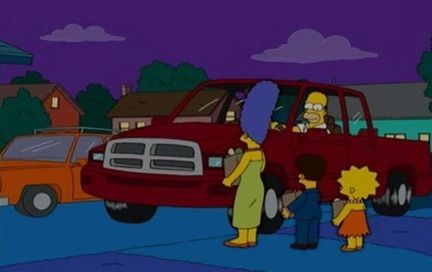 Как выглядят машины из мультфильма "Симпсоны" в реальности. Фото. Ч. 1