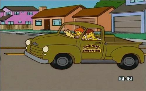 Как выглядят машины из мультфильма "Симпсоны" в реальности. Фото. Ч. 1