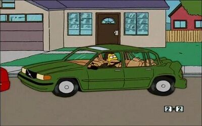 Как выглядят машины из мультфильма "Симпсоны" в реальности. Фото. Ч. 1