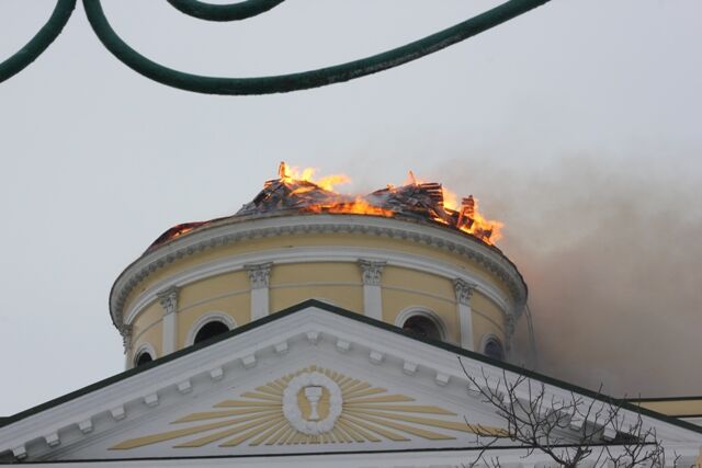 Пожар в соборе на Одесщине: подробности, версии. Фото