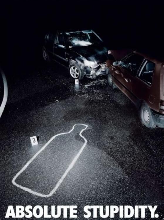 Составлен Топ-25 самых лучших реклам против пьянства на дороге. Фото