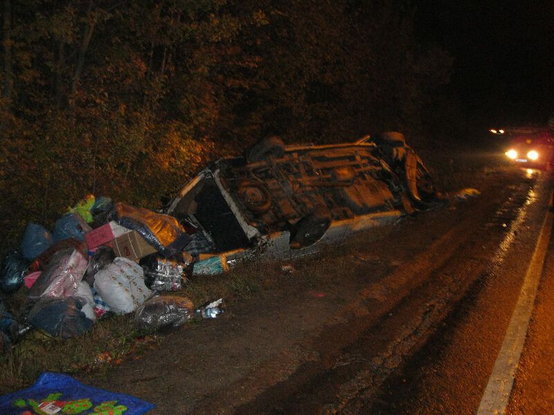 Возбуждено дело по факту аварии микроавтобуса на Закарпатье