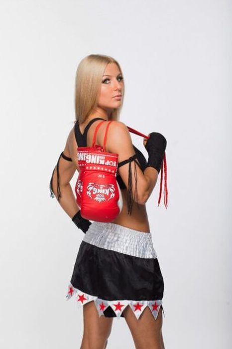 Сексуальная чемпионка по боксу. Фото
