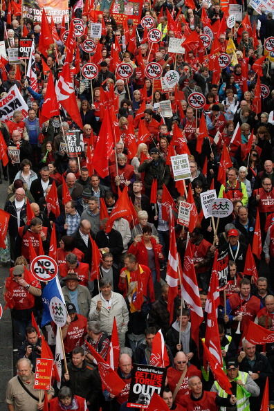 У Лондоні профспілки влаштували акцію протесту