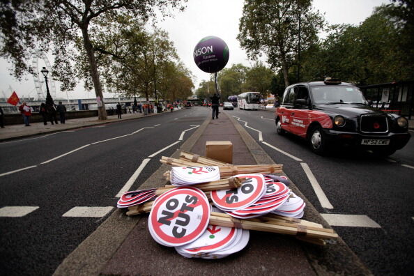 В Лондоне профсоюзы устроили акцию протеста