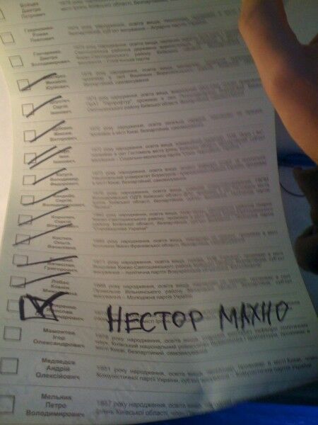 Как украинцы портили бюллетени на выборах-2012