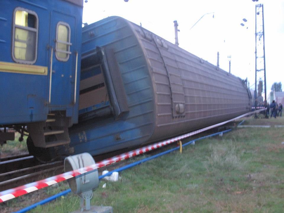 Возбуждено дело по аварии поезда в Запорожской области