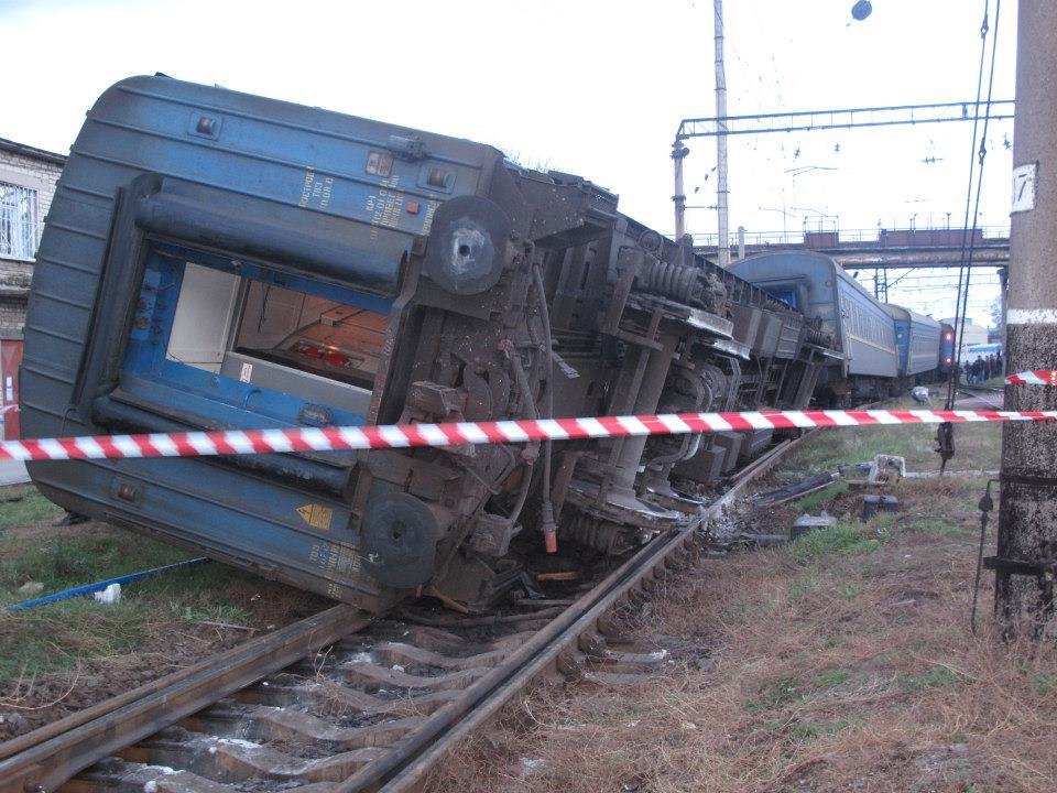Возбуждено дело по аварии поезда в Запорожской области