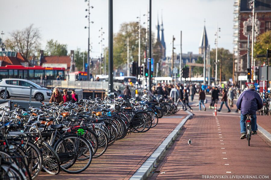 Велосипедный рай в Амстердаме