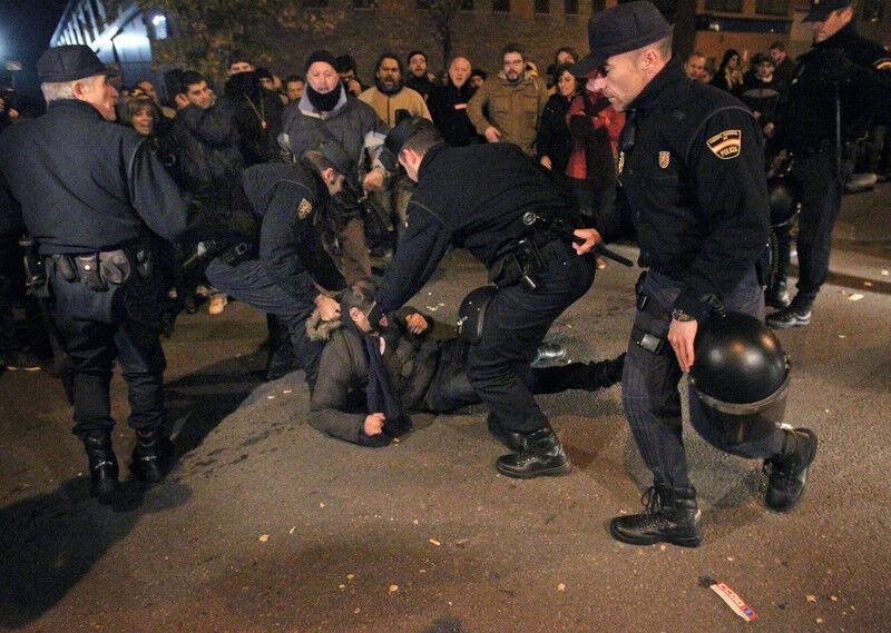 Акции протеста в Испании: десятки задержанных и раненых