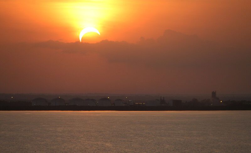 Солнечное затмение над Австралией