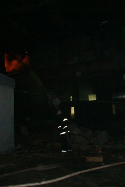 Ночью в районе "Лыбедской" тушили пожар