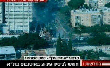 Террористы взорвали автобус в Тель-Авиве