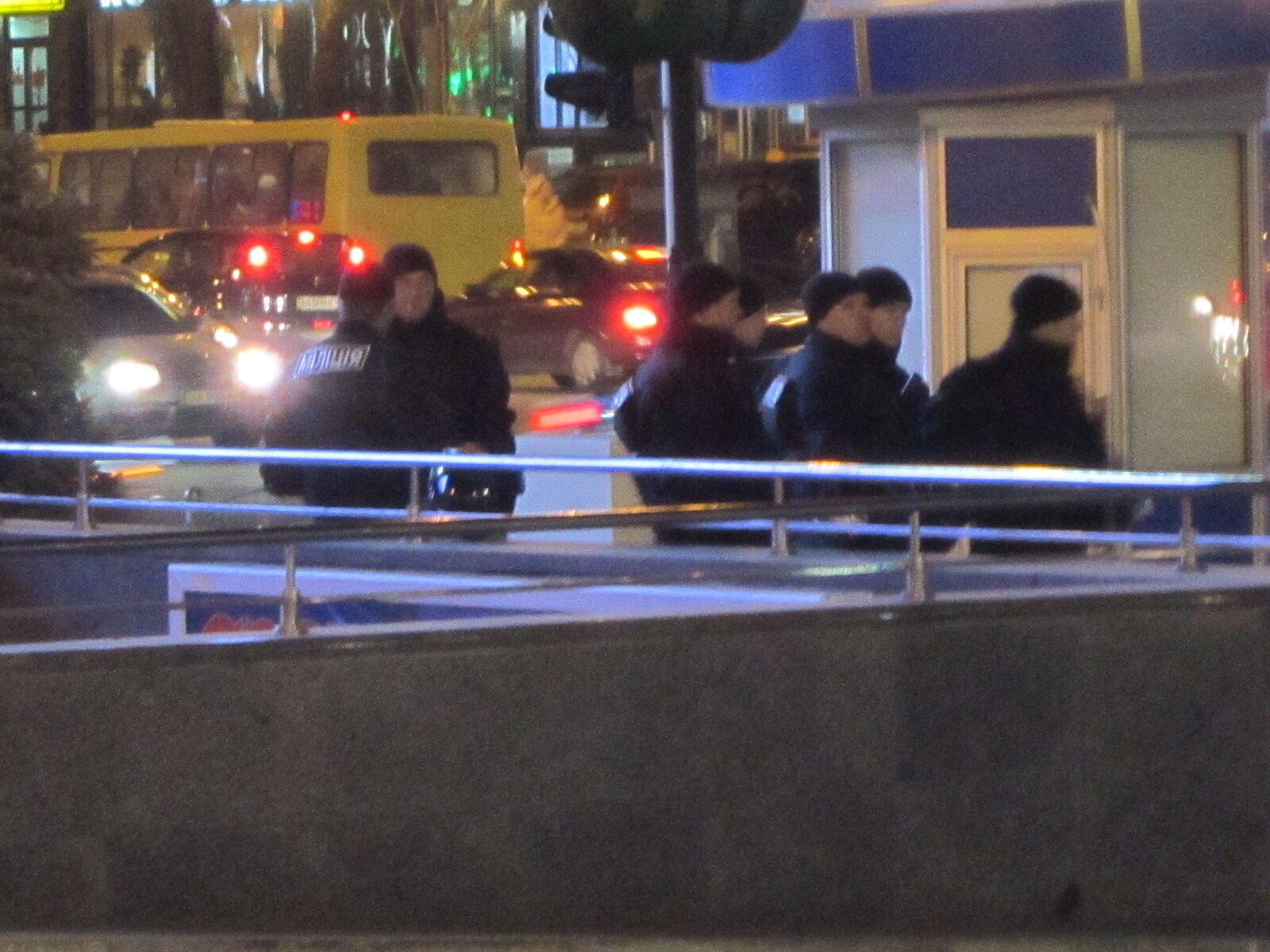 Годовщина Майдана: милиции больше, чем митингующих. Фоторепортаж 