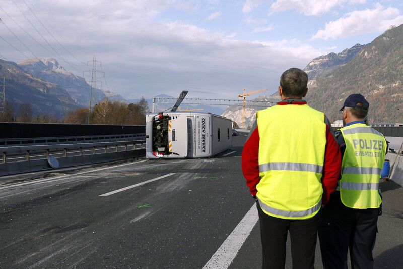 Автобус с группой Маркуса Миллера разбился в Швейцарии