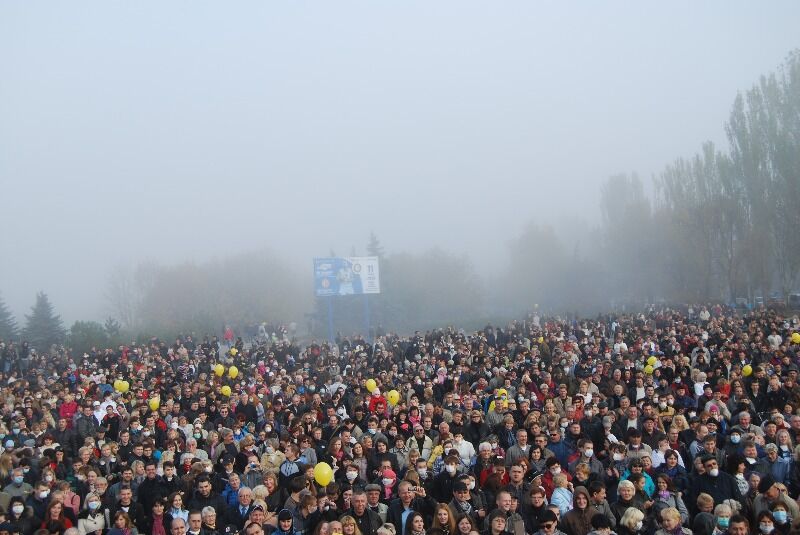 В Мариуполе митинговали против смога