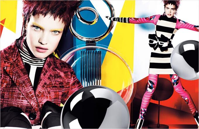 Британский Vogue окунул Водянову в поп-арт. Фото