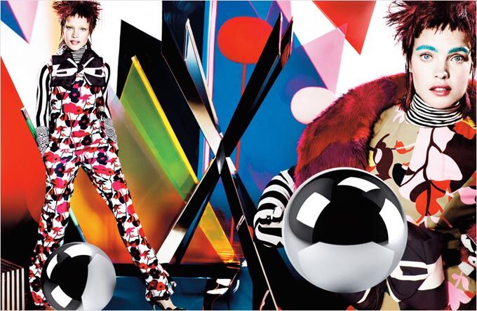 Британский Vogue окунул Водянову в поп-арт. Фото