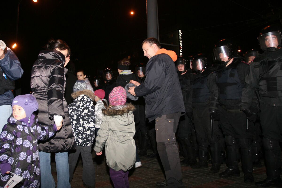 Вечерний митинг оппозиции под ЦИК